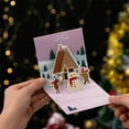 thumbnail image 5 of Qisuw 3D Christmas Cards for Pop Up Colorful Greeting Card with Envelopes Sticker Tree Snowman Santa Invitation Gifts for New, 5 of 14