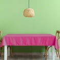 thumbnail image 2 of Beautynvta Plastic Table Cloth Disposable, Solid Color Waterproof and Oilproof Tablecloth, Decorative Tablecloth for Parties, Picnics, Camping, 53.9x107.9 In, Hot Pink, 2 of 7
