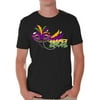 Mardi Gras T-Shirt for Men Festive Tees Carnival Mask Carnaval 2021 Men's Shirt New Orleans Party