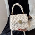 thumbnail image 3 of Bolsa de hombro para mujer Bolsa elegante con cerrojo de corazón Bolsa pequeño para mujer (Beige) Likrtyny Para Estrenar, 3 of 8