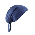 thumbnail image 2 of Women's Muslim Elastic Band Ethnic Hijab Solid Color Adjustable Small Cap Tube Cap Wrapped Turban Cap Lace Up, 2 of 3