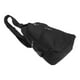 thumbnail image 5 of Bolso bandolera bandolera de cuero de la PU de los hombres con bolsa de ocio con cremallera para auriculares USB (Negro), 5 of 5