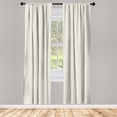 thumbnail image 5 of Ambesonne Ivory and Blue Window Curtains, Floral Inspirations, Each 28" W x 63" L, Bluegrey and Ivory, 5 of 5