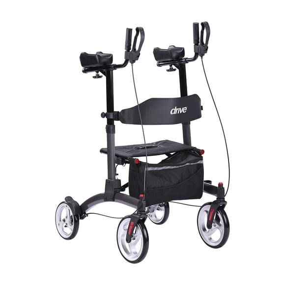 Upright Walker Drive Medical Elevate gris con asiento
