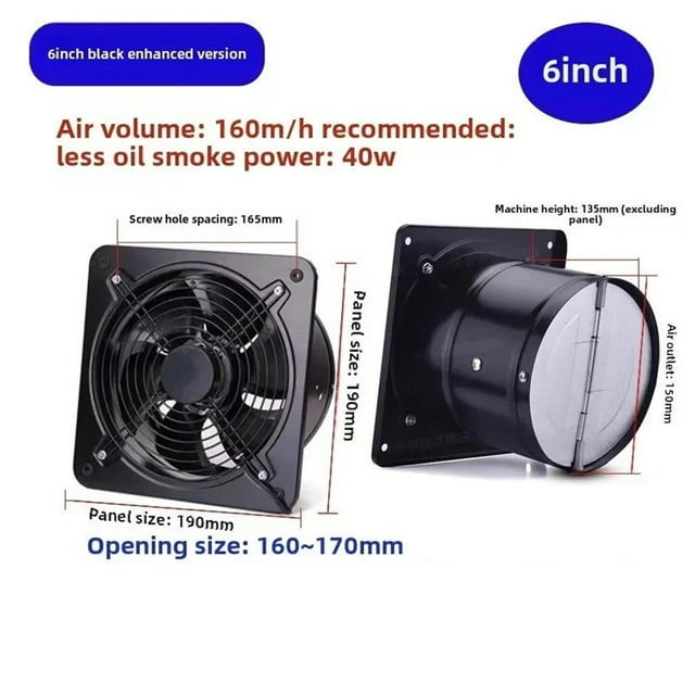 Ultra Quiet Powerful Exhaust Fan For Kitchen, Rental Bathroom, And Home Ventilation - Remove Smoke & Odors Efficiently C ,High-Efficiency