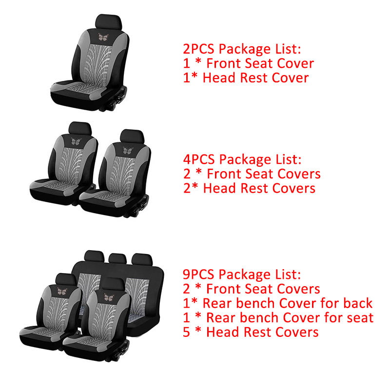 Details about   For Ford Pink Paws Fabric Car Truck SUV Seat Covers Headrest Full Set