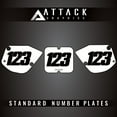 thumbnail image 2 of Attack Graphics Number Plate Backgrounds for Kawasaki KX80 1996, 2 of 2