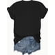 thumbnail image 3 of Casual Short Sleeve Throat Punch Print Crew Neck - Women's T-shirt, Print Top, 3 of 7
