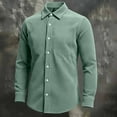 thumbnail image 2 of Long Sleeve Shirts for Men, Mens Long Sleeve Button Down Shirts Wrinkle Free Stretch Untucked Dress Shirts Business Casual Shirt, 2 of 6