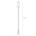 thumbnail image 2 of 1 Light Outdoor Post Mount Lantern In Industrial Style 10 Inches Wide By 121.75 Inches High Z-Lite 584Phbr-519P-Bk, 2 of 6
