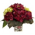 thumbnail image 1 of Green & Burgundy Hydrangea Arrangement, 1 of 4