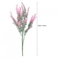 thumbnail image 4 of 5pcs 25 Heads Wedding Artificial Flowers Lavender Fake Bridal Bouquet Party Home Decor (Rose Red), 4 of 4