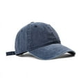 thumbnail image 2 of SikaFu Baseball Hat Female Literary Retro Outdoor Soft Top Black Hats In Summer Men Washed Denim Cotton Duck Tongue Hat, 2 of 8