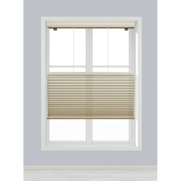 Linen AVENUE Cordless Top Down Bottom Up Light Filtering Cellular Shade 51 W x 48 H, Muslin