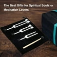 thumbnail image 3 of 3Pack Tuning Fork Set(128Hz, 256Hz, 512Hz) Tuning Fork Kit for Healing, Chakra, Sound Therapy, Slider Fork(Silver),Silver, 3 of 8