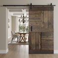 thumbnail image 3 of Coast Sequoia Inc Coast Sequoia 42in x 84in S Series Pine Wood Sliding Barn Door Without Hardware Smoky Gray, 3 of 6
