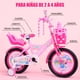 thumbnail image 2 of Bicicleta Para Niña De Princesa Rosa R12 Con Cansta Cantinflora Y Ruedas Entrenadoras 2-4 Años Infantil, 2 of 7