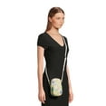 thumbnail image 2 of No Boundaries Women's Rounded Phone Crossbody Bag, Blurred Floral, 2 of 7