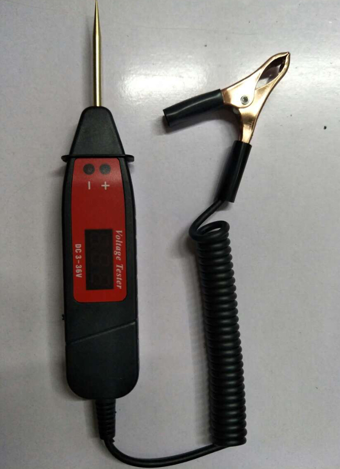 Car LCD Electric Voltage Test Pen Probe Detector Tester LED Measuring Safe Tool