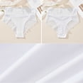thumbnail image 5 of SDNall Women's Briefs for Women, Mid-Rise Solid Color Underwear with Lace Stitching, Comfortable and Breathable Daily Panties in Beige, 5 of 8