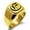 Gold, variant on Stainless Steel Letter E Initial Old English Monogram Engraved Engraved Square Flat Top Biker Style Polished Signet Ring