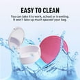 thumbnail image 3 of 2 Pack Retainer Case with Mirror Retainer Container Partial Denture Storage Box (Light blue+White), 3 of 5