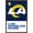 Mahogany Framed Version, variant on Trends International NFL Los Angeles Rams - Logo 20 Wall Poster 22.375" x 34" Premium Unframed Version