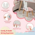 thumbnail image 2 of Resenkos Kids Vanity Table and Chair Set with Drawer Shelf and Rabbit Mirror-White, Kids Makeup Vanity for Girls Kids, 2 of 9