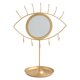 thumbnail image 2 of Soporte de joyería Soporte de aleación en forma de ojo con mesa de espejo de vanidad Estante de almacenamiento de joyas Suministros de maquillaje Inevent HA004074-00B, 2 of 7