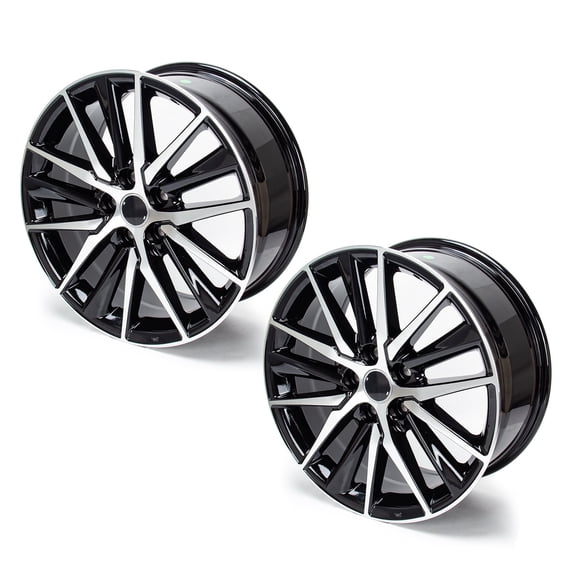 18" Wheel Rim 18x8-inch 5-Lug Machined Black, for 2021-23 Toyota Camry, 2 Count