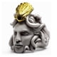 thumbnail image 2 of Mitología Medusa Zeus Anillo Vintage Escultura Reina Anillo Regalos Para Mujeres Y Hombres Serendint AP006396-06, 2 of 6