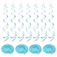 thumbnail image 1 of Unique Bargains Party Hanging Double Strip Streamer for Birthday,Wedding,Graduation Party  36Pcs(Baby Blue), 1 of 6