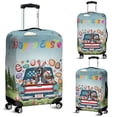 thumbnail image 2 of Happy Easter Great Dane American Flag Truck Bunny Ears Travel Luggage Cover Danes Dog Lover Gifts Suitcase Dust Protective Decor - 03001, 2 of 5
