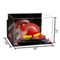 thumbnail image 2 of Acrylic Fireman's Helmet Display Case with Mirror, Wall Mount, Pink Risers and Clear Base (A014-PNR), 2 of 3
