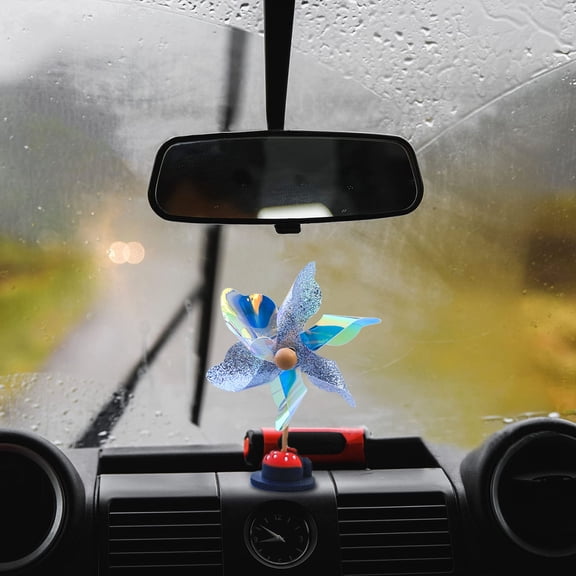 Reflective Bird Deterrent Pinwheels Car Mirror Windmill Bird Repellent Car Exterior Decoration