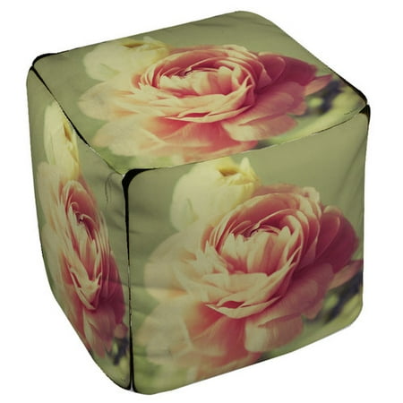 Manual Woodworkers & Weavers Vintage Botanicals 3 Ottoman