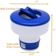 thumbnail image 2 of 7"-Large Capacity Floating Chlorine Dispenser,Pool Chlorine Floater Fits 1-3" Tables, 2 of 7