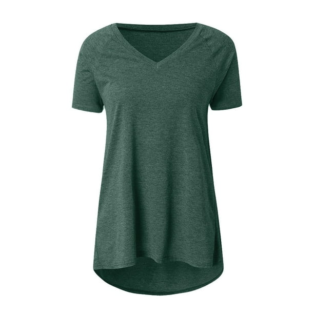 Plus size white v neck store t shirt