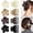 flower+jaw claw clips, variant on 1.6" Matte Small Double Row Teeth Hair Clips for Women - Strong Hold Jaw Clamps for Thin, Fine or Thick Hair