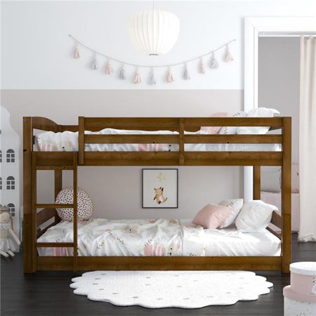 DHP Noma Full-Over-Full Floor Bunk Bed Mocha