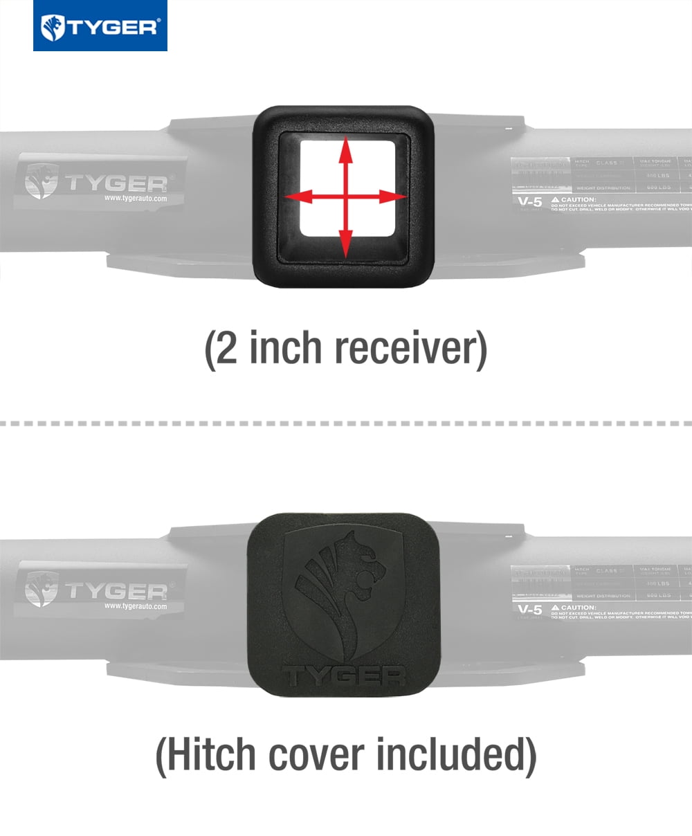 Include Hybrid Tyger Auto TG-HC3F0328 Class 3 Trailer Hitch Combo with 2 Receiver Cover /& Pin Lock for 2005-2012 Ford Escape