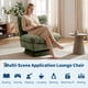 thumbnail image 5 of Yeshouse Sillón giratorio moderno de chenilla con asiento de 360°, cojines gruesos capitoné y un solo brazo, ideal para sala de estar o dormitorio, 5 of 7