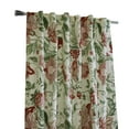 thumbnail image 3 of Jacobean Garden Light Filtering Dual Header Curtain Panel 52 x 72 in Red, 3 of 7