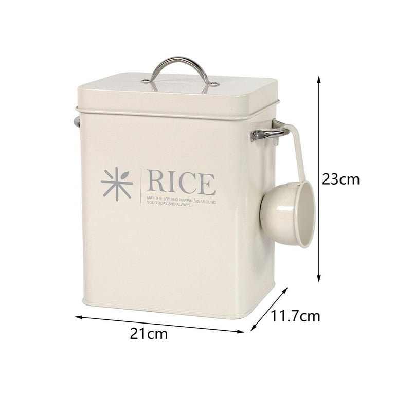Storage Container with Sealed Lid - Ideal for Rice, Cereal, and More -  Large Size for Home and Restaurant Use, Perfect for Camping and Picnics