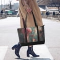 thumbnail image 4 of FORMRS Canvas Laptop Tote Bag for Women with 15.6" Computer Compartments Shoulder Handbag, Psychedelic Forest, 4 of 7