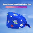 thumbnail image 2 of Paquete De 4 Gorros De Trabajo Para Enfermera, Servicio Prolongado, Color Puro, Botón Pulido Opaco, Gorros De Trabajo Multifuncionales Unisex, Uniformes De Trabajo Sweethay AP008643-15, 2 of 5