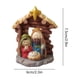 thumbnail image 3 of Herunwer Holy Family Figurine Crib Figurine Christmas Nativity Set Catholic Christmas Resin Sculpture for Tabletop Shelf Xmas Party Indoor Decor, 3 of 6