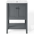 thumbnail image 4 of Modway Prestige 24" Bathroom Vanity, Gray/White/Black, 4 of 10