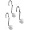 thumbnail image 3 of Popular Bath Ball Metal Shower Hooks, White, 3 of 10