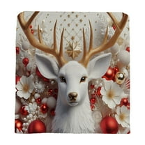 Virelaxpo 3D Style Christmas Chair Covers with Festive Patterns,Stretch Fabric Dining Chair Decor for Home Parties and Holiday Gatherings,Easy to Clean and Reusable